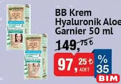 GARNİER BB KREM HYALURONİK ALOE 50 ML
